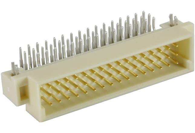 HARTING DIN 41612 48 Way 2.54 mm Pitch, Type Male Connector, Type Solder, 3 Row Male, Horizontal DIN 41612 Connector
