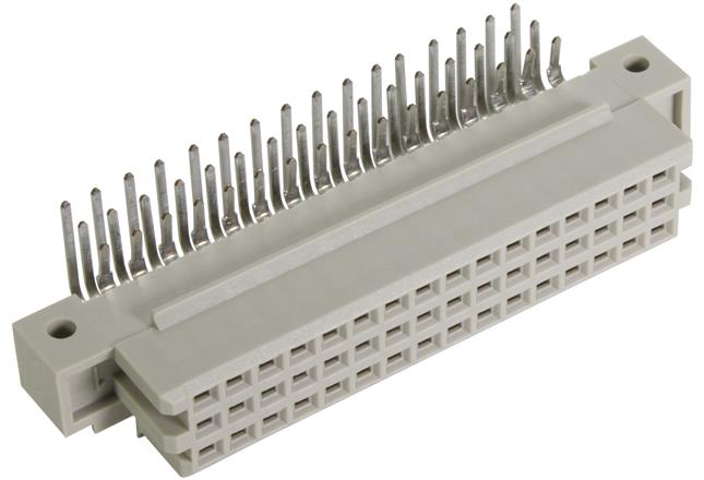 HARTING DIN 41612 48 Way 2.54 mm Pitch, Type Solder, 3 Row Female, Horizontal DIN 41612 Connector