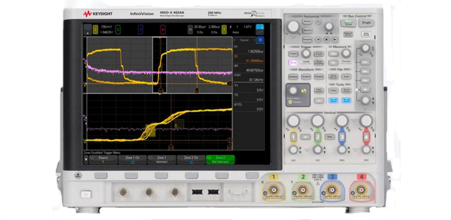 Keysight Technologies MSOX4024A InfiniiVision 4000 X Series, 200MHz Bench Oscilloscope, 4 Analogue Channels, 16 Digital