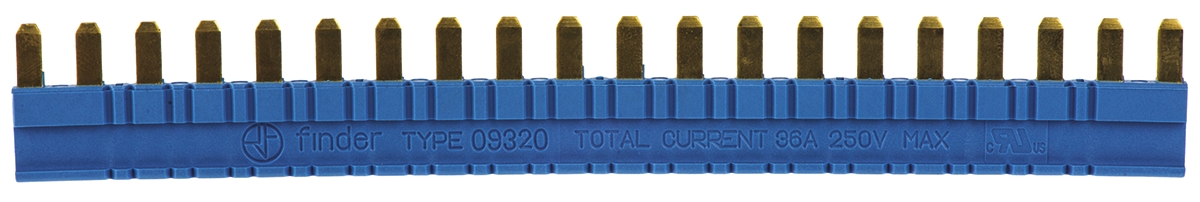 09320 Finder Copper (For Jumper Link), Plastic 93 Busbar, 6.2 mm Pitch