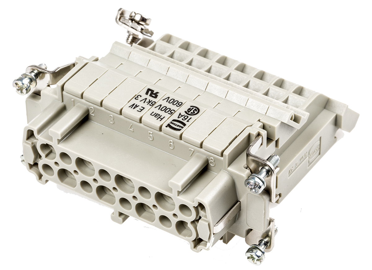HARTING Han E AV Series 16-Contact Female Interface Module, Cable, 16A