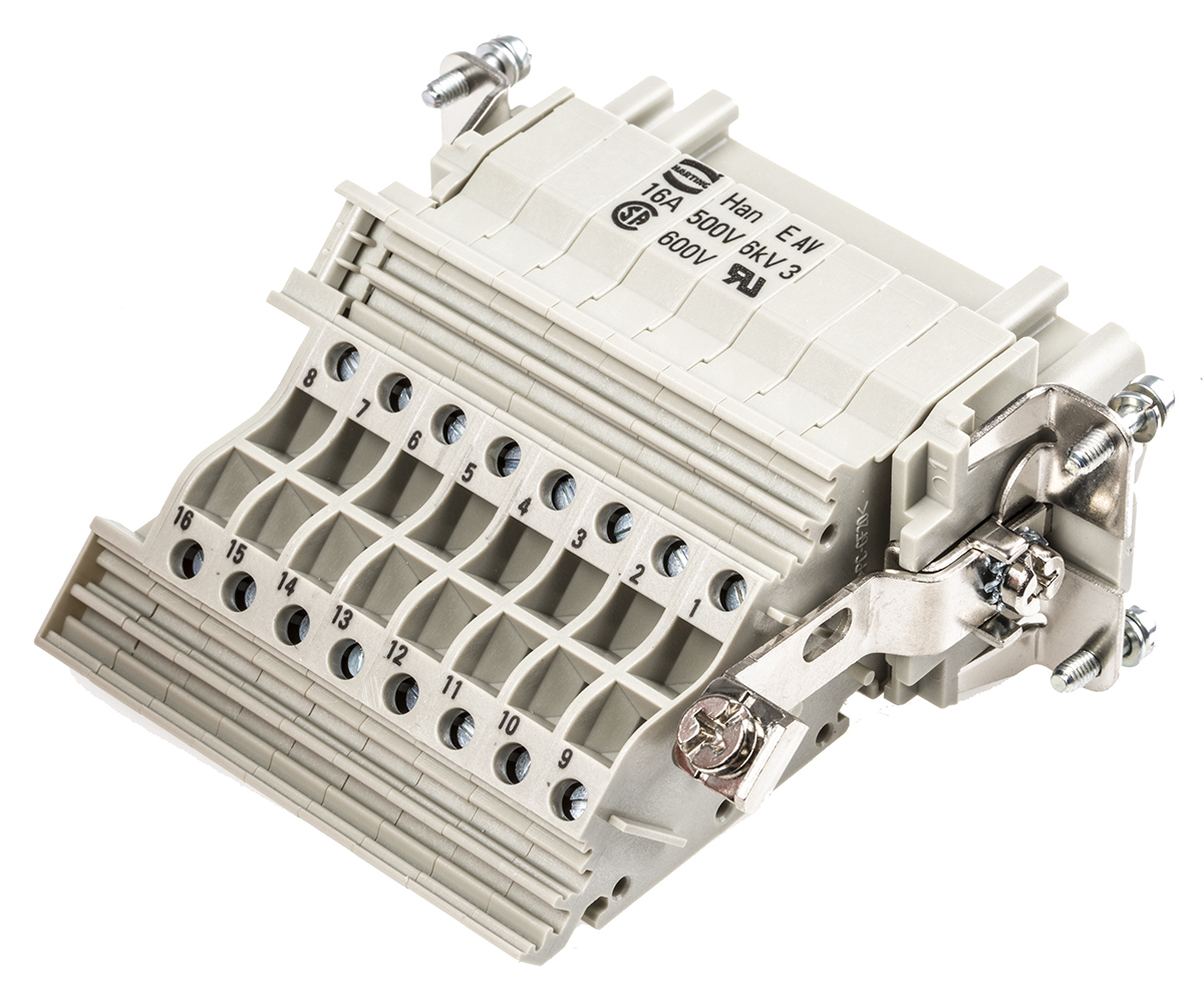 09330164725 HARTING Han E AV Series 16-Contact Female Interface Module, Cable, 16A