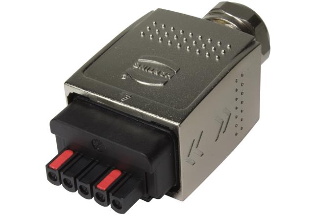 HARTING Power Connector, 16A, Han Push Pull (V14) Series Male, 5 Contacts