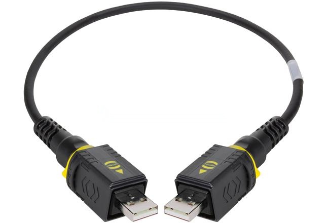 HARTING USB Cable, Male USB 2.0 Type A to Male, USB 2.0, 2 m