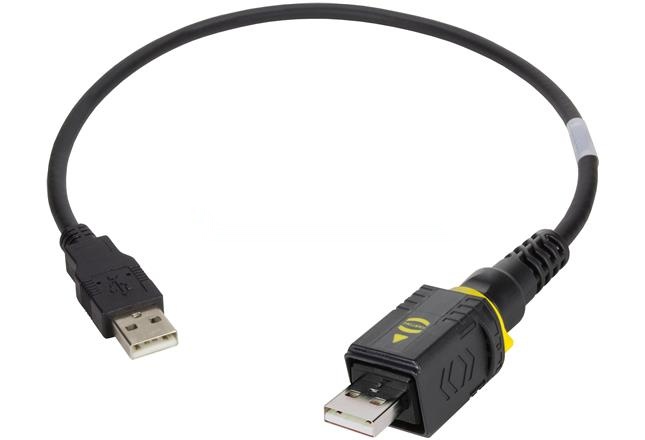 HARTING USB Cable, Male USB 2.0 Type A to Male, USB 2.0 USB 2.0 Type A, Black, 2 m
