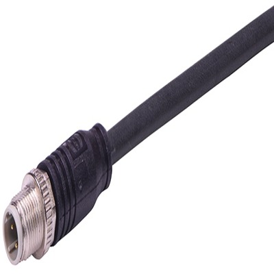 HARTING Male 4 way M12 to Cable Assembly, 15 m