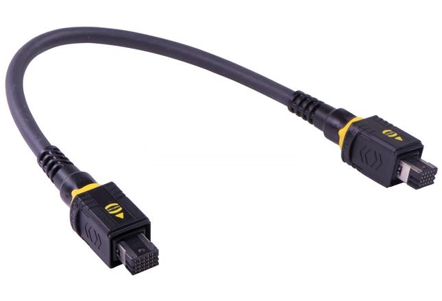 HARTING 20-Pin Socket to to Socket Fibre Optic Cable Assembly Polyurethane, Black, 7.5 m