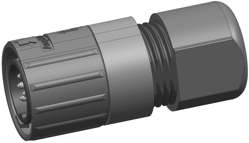 Amphenol Industrial Circular Connector, 4 Contacts, Cable, M16 Connector, Plug, Male, IP68, Quicklock Signalmate C091