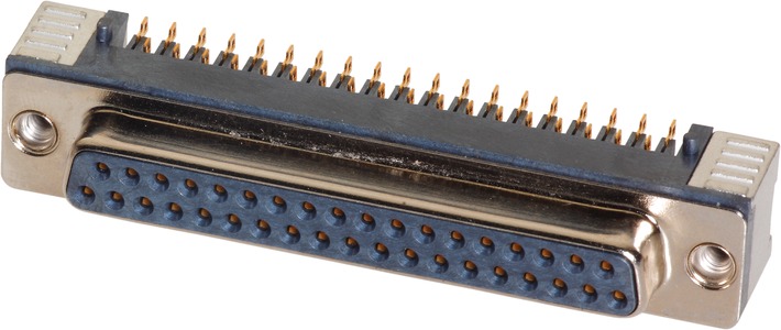 HARTING D Sub 15 Way Angled PCB Connector, with Flange Female