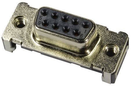 HARTING D Sub 25 Way Straight PCB Connector, with Flange Female