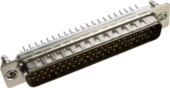 HARTING D Sub 62 Way Straight PCB Connector, with Flange Male