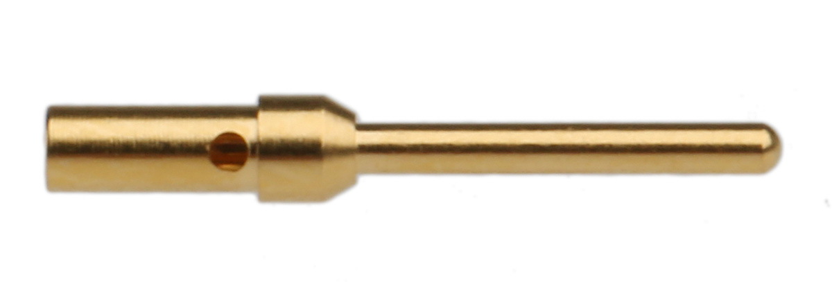 09670003576 HARTING, D-Sub Standard Series, size 1.04 mm Male Crimp Circular Connector Contact, Gold over Nickel Signal 18 AWG