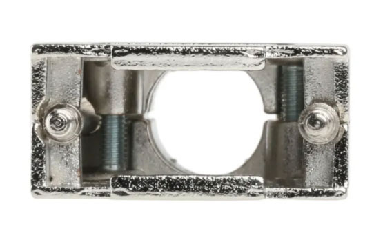 09670090343 HARTING D-Sub Series Metal Straight D-Sub Backshell, 9 Way Strain Relief
