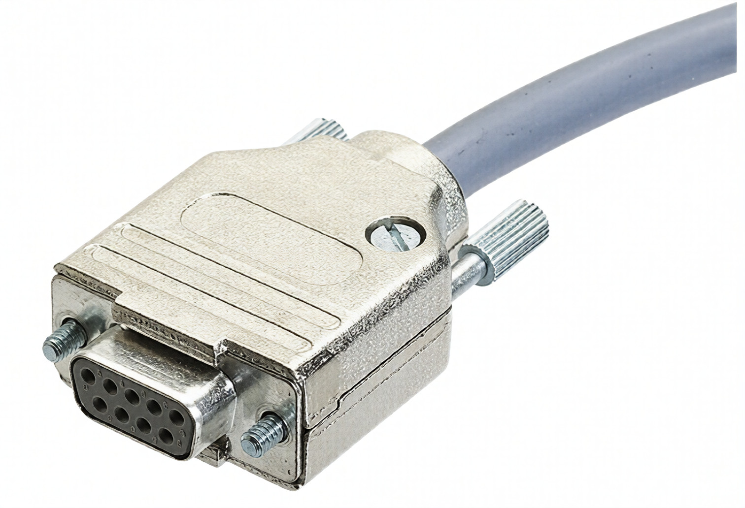 09670090343 HARTING D-Sub Series Metal Straight D-Sub Backshell, 9 Way Strain Relief