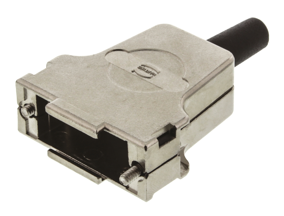 HARTING D-Sub Series Metal Straight D-Sub Backshell, 15 Way Strain Relief