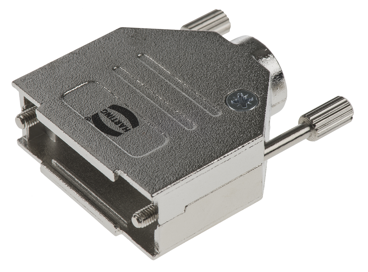 HARTING D-Sub Series Metal Straight D-Sub Backshell, 15 Way Strain Relief