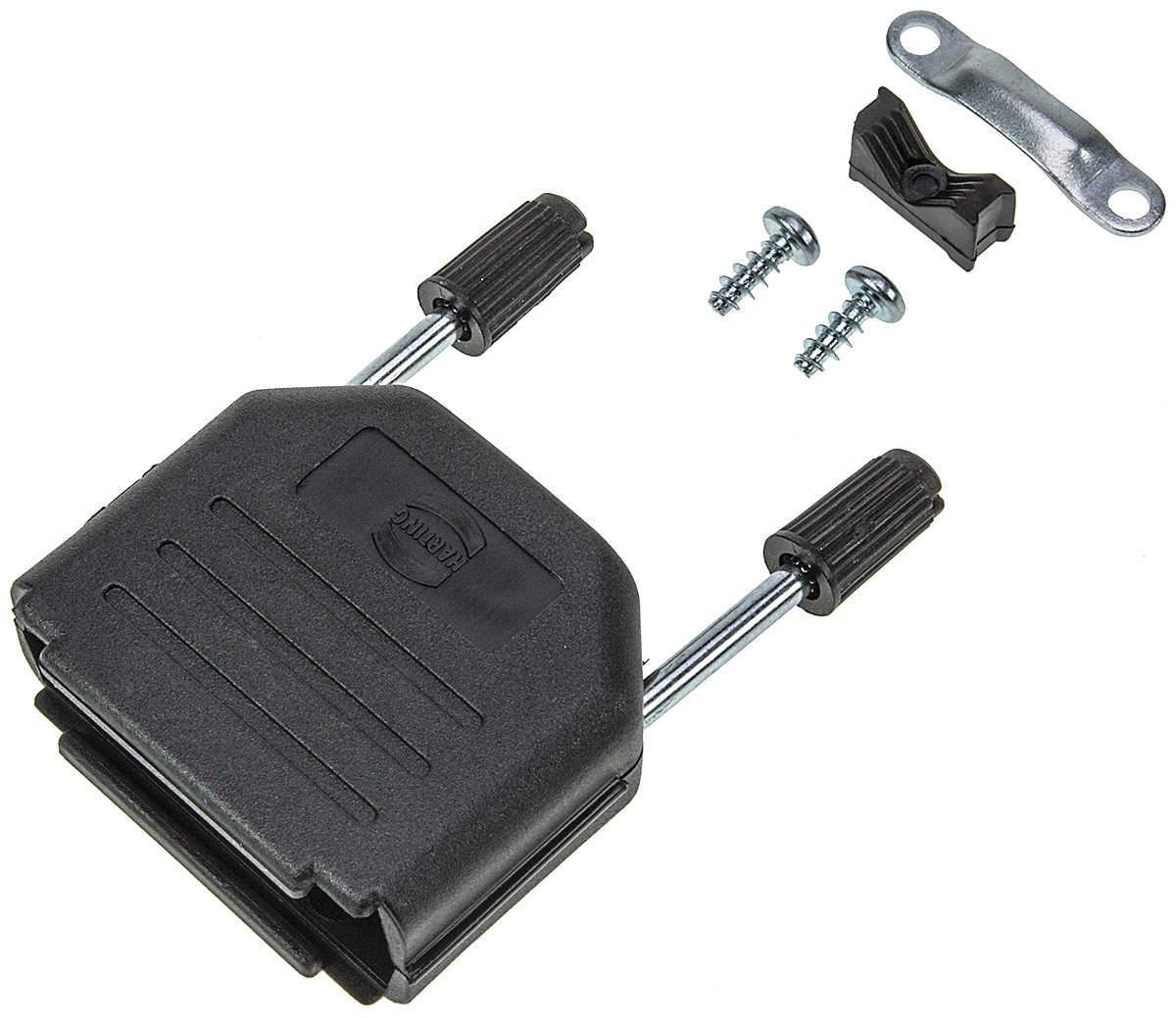 HARTING D-Sub Series Thermoplastic Straight D-Sub Backshell, 15 Way Strain Relief