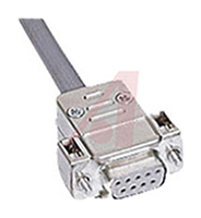 HARTING D-Sub Series Thermoplastic Straight D-Sub Backshell, 15 Way Strain Relief
