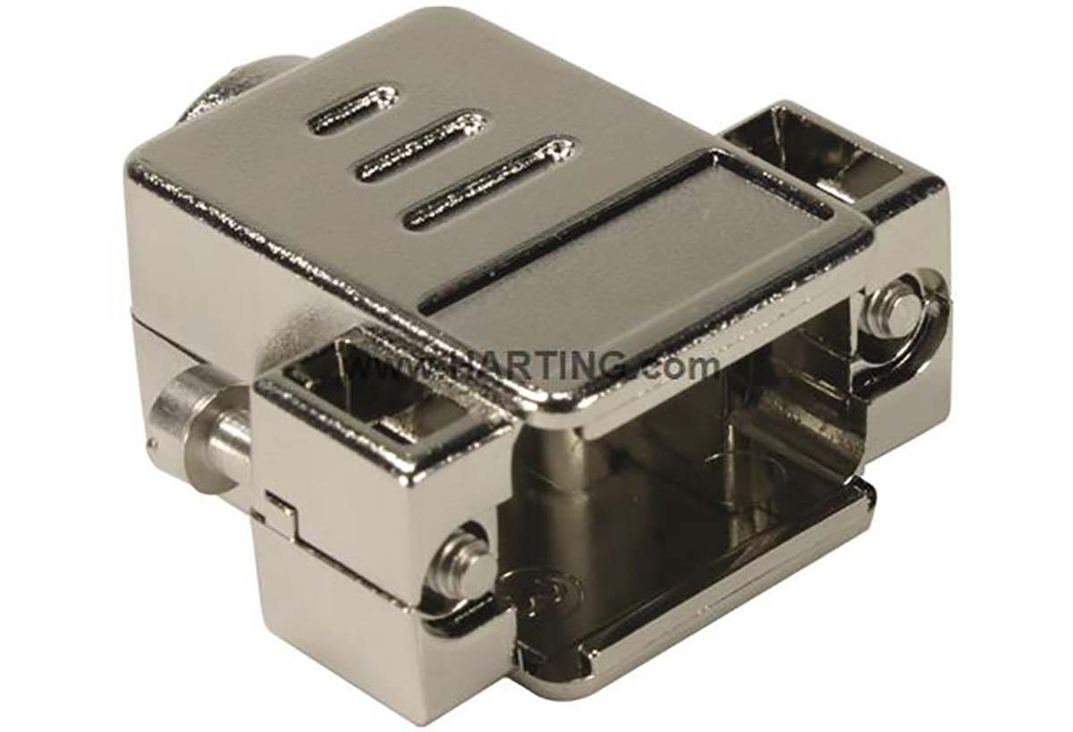 HARTING D-Sub Series Thermoplastic Straight D-Sub Backshell, 15 Way Strain Relief