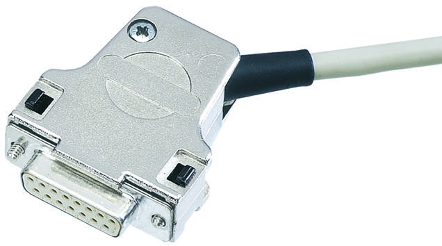 HARTING D-Sub Series Metal Right Angle D-Sub Backshell, 25 Way Strain Relief