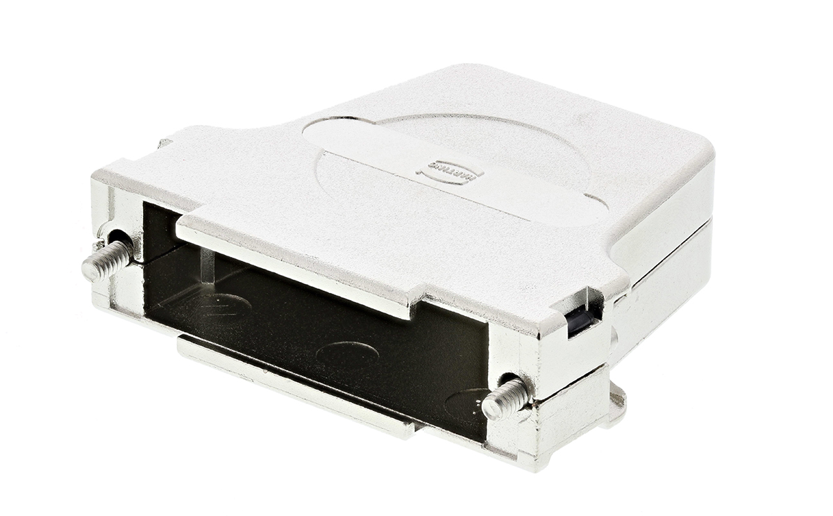 09670250344 HARTING D-Sub Series Metal Straight D-Sub Backshell, 25 Way Strain Relief