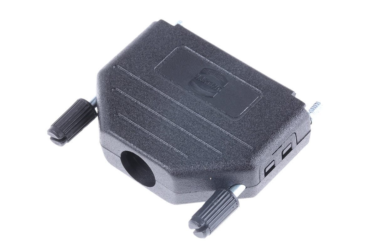 0967025042401 HARTING D-Sub Series Thermoplastic Straight D-Sub Backshell, 25 Way Strain Relief