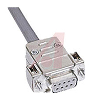 HARTING D-Sub Series Metal Thermoplastic Straight D-Sub Backshell, 25 Way Strain Relief