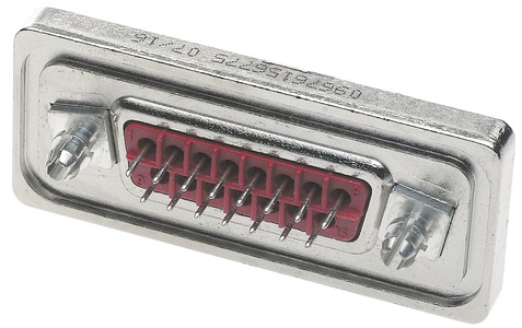 HARTING D Sub 50 Way Straight PCB Connector, with Flange Female