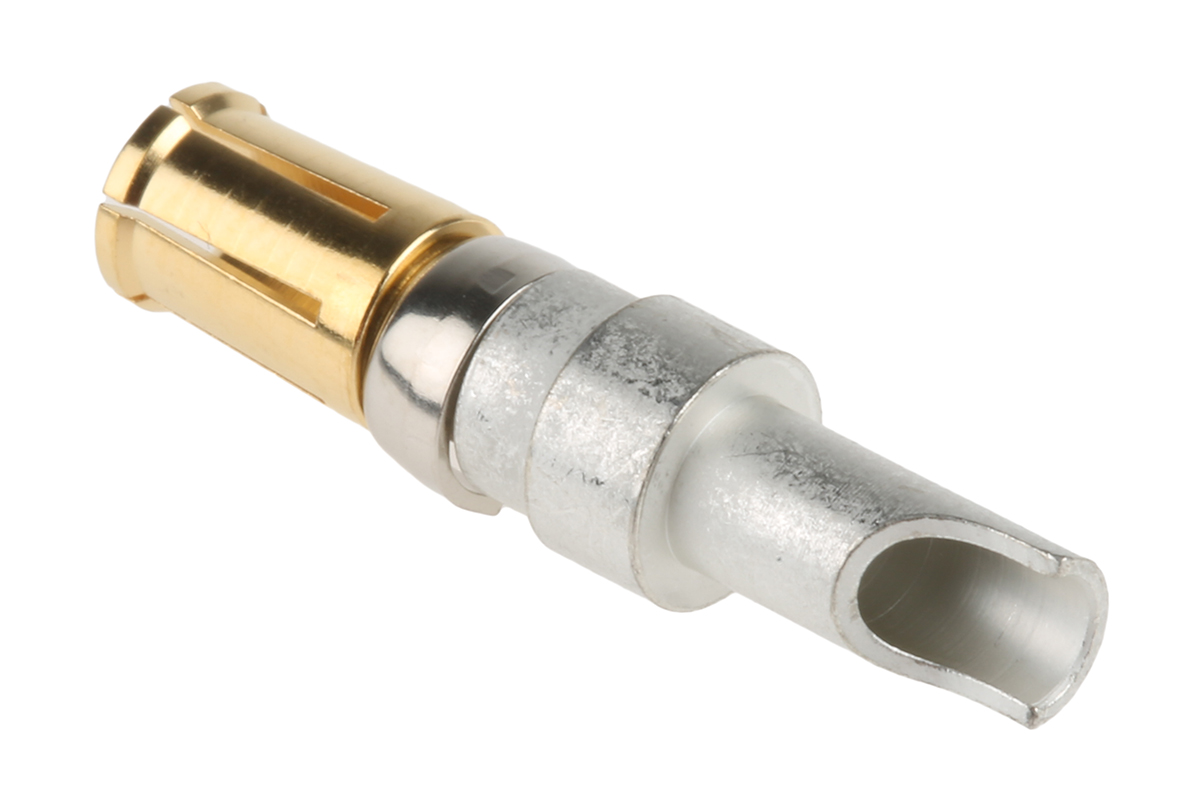 HARTING, D-Sub Mixed Series, Female Solder D-Sub Connector Power Contact, Gold Power 12 AWG