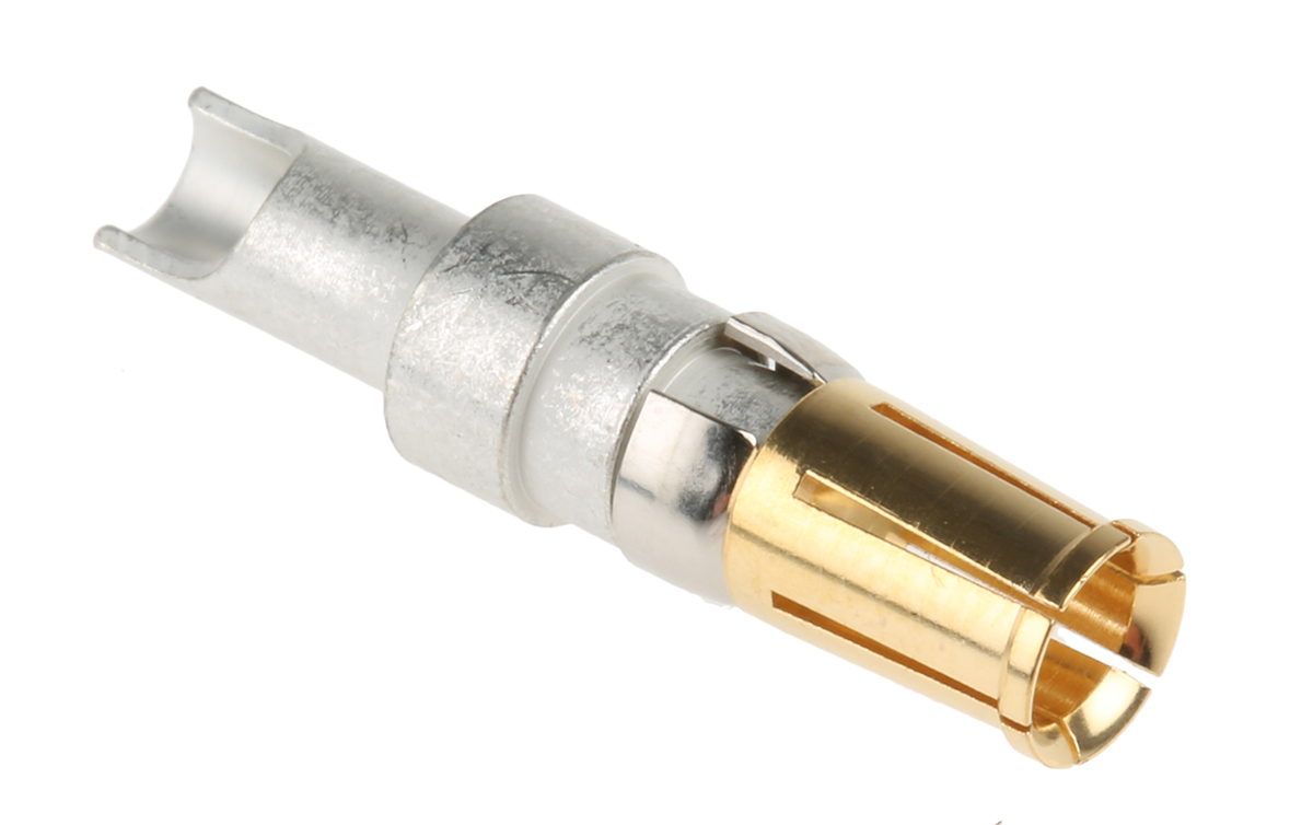 09691817421 HARTING, D-Sub Mixed Series, Female Solder D-Sub Connector Power Contact, Gold Power 12 AWG