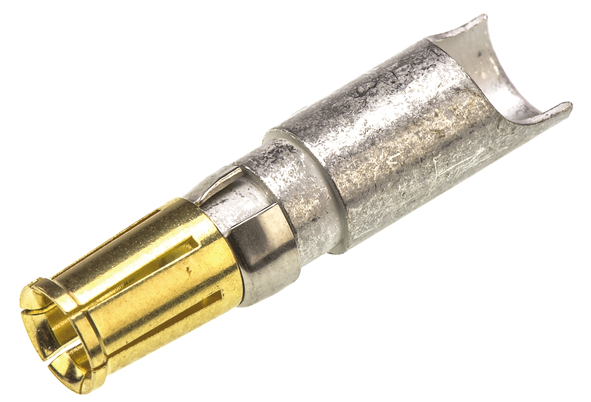 HARTING, D-Sub Mixed Series, Female Solder D-Sub Connector Power Contact, Gold Power 8 AWG