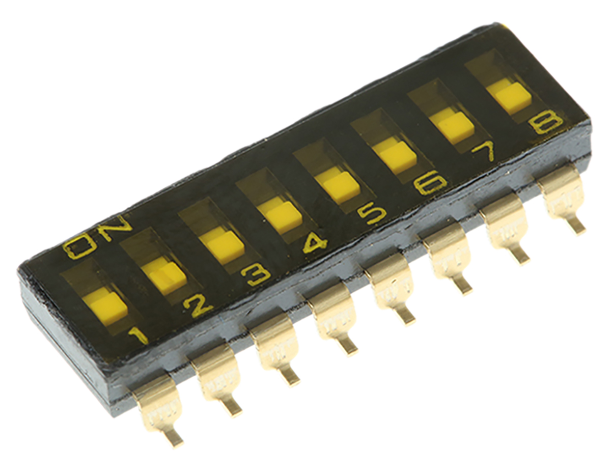Omron 8 Way Surface Mount DIP Switch 8P