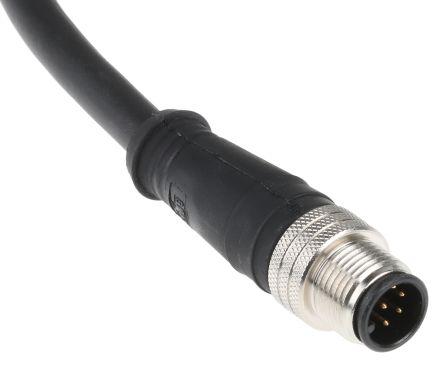 4r4f06e02c3003 Brad Connector & Cable with a 4 Pole M8 Plug