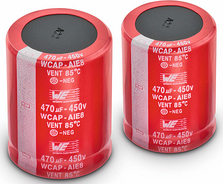 Wurth Elektronik 270μF Aluminium Electrolytic Capacitor 450V dc, Snap-In - 861221485016