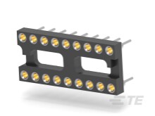 TE Connectivity 2.54mm Pitch 18 Way SMT DIP Test IC Socket