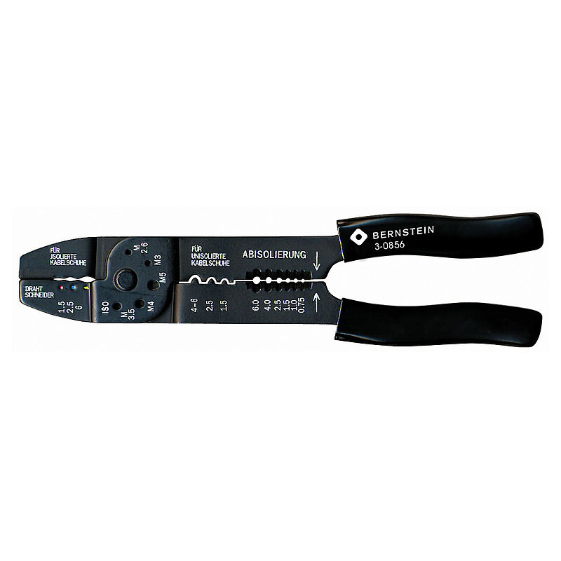Bernstein 3-0856 Crimping Tool, 240 mm Overall, Flat Tip