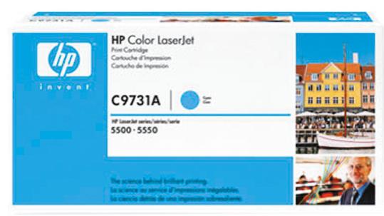 Hewlett Packard C9731A Cyan Toner Cartridge,  HP Compatible