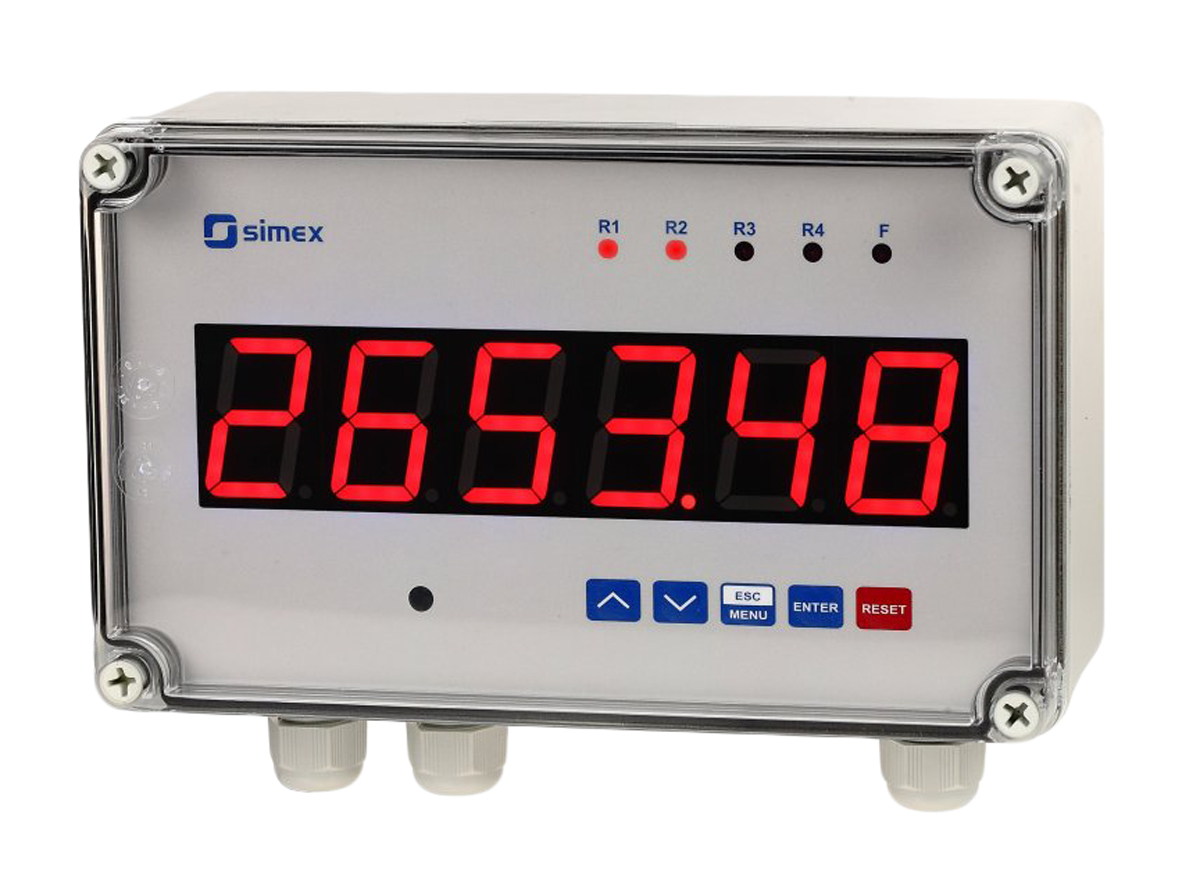 slik-638-230vac Simex SLIK-638 Counter, 6 Digit LED, 90Hz, 230 V ac