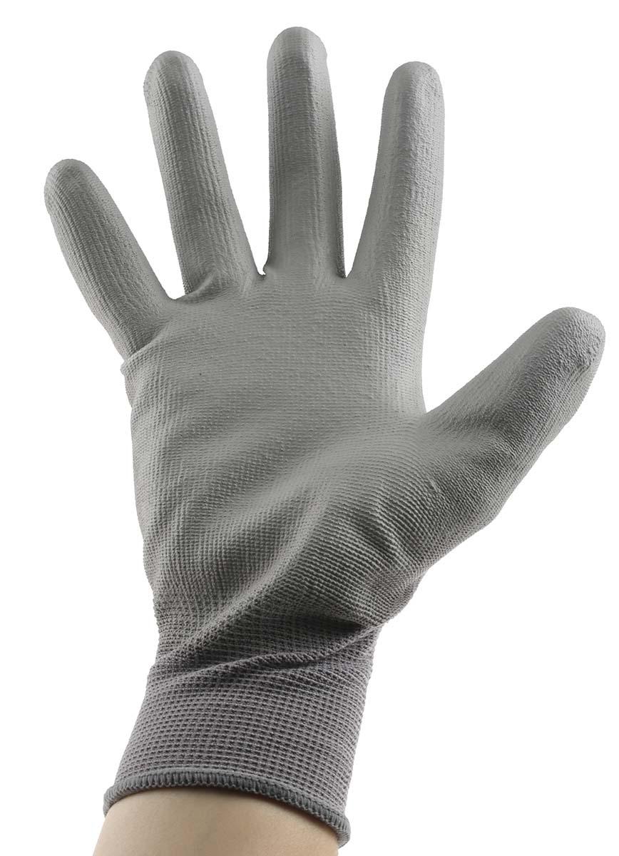 551-8-5 Mapa ULTRANE 551 Grey Polyurethane Work Gloves, Size 8, Polyurethane Coating