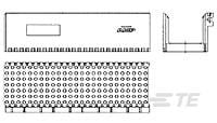 TE Connectivity, 3526 Hard Metric Backplane Connector, Straight