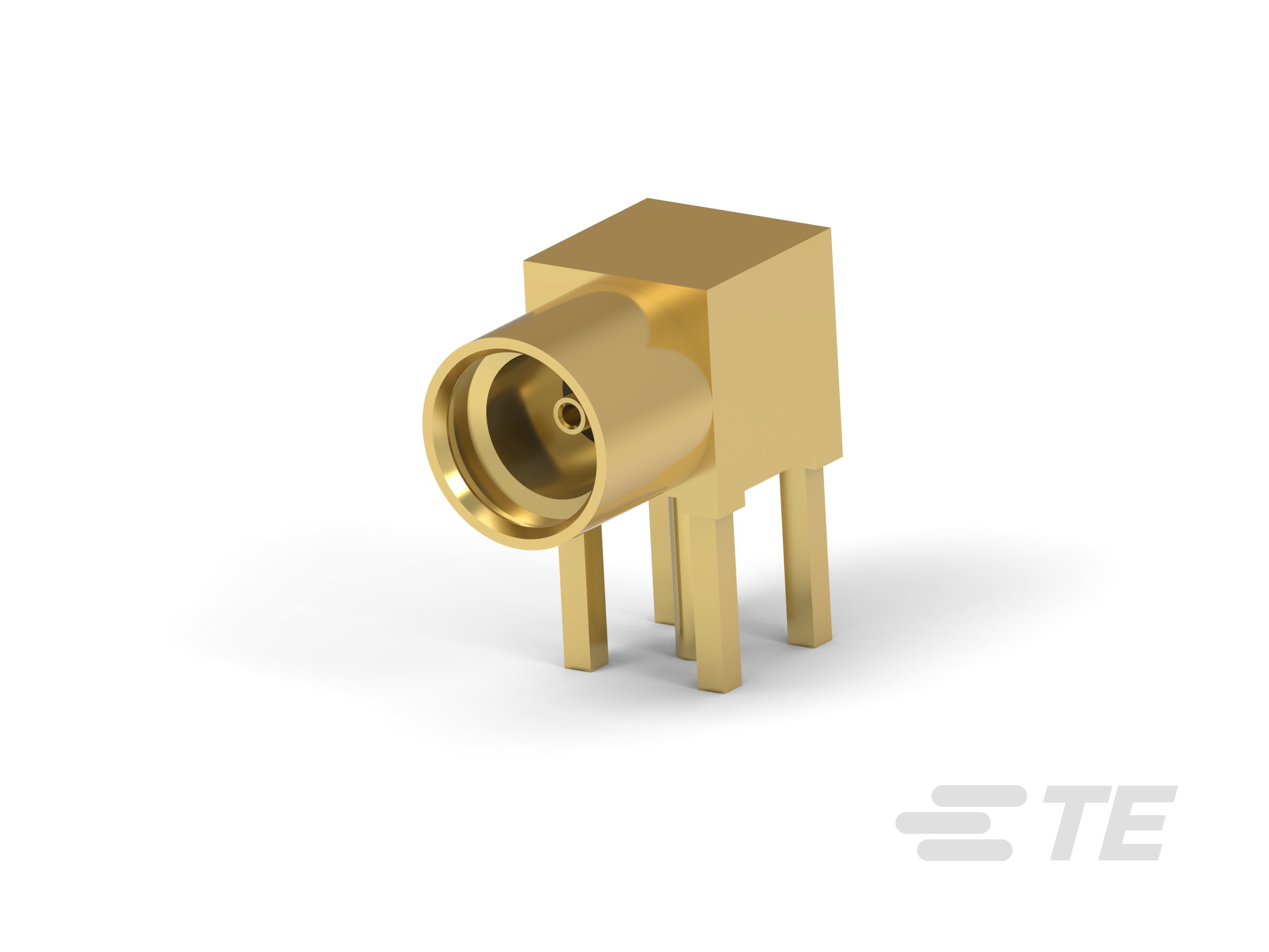 TE Connectivity 1408151-1 Series Board Mount MMCX Connector, 50Ω, Through Hole Termination, Vertical Body
