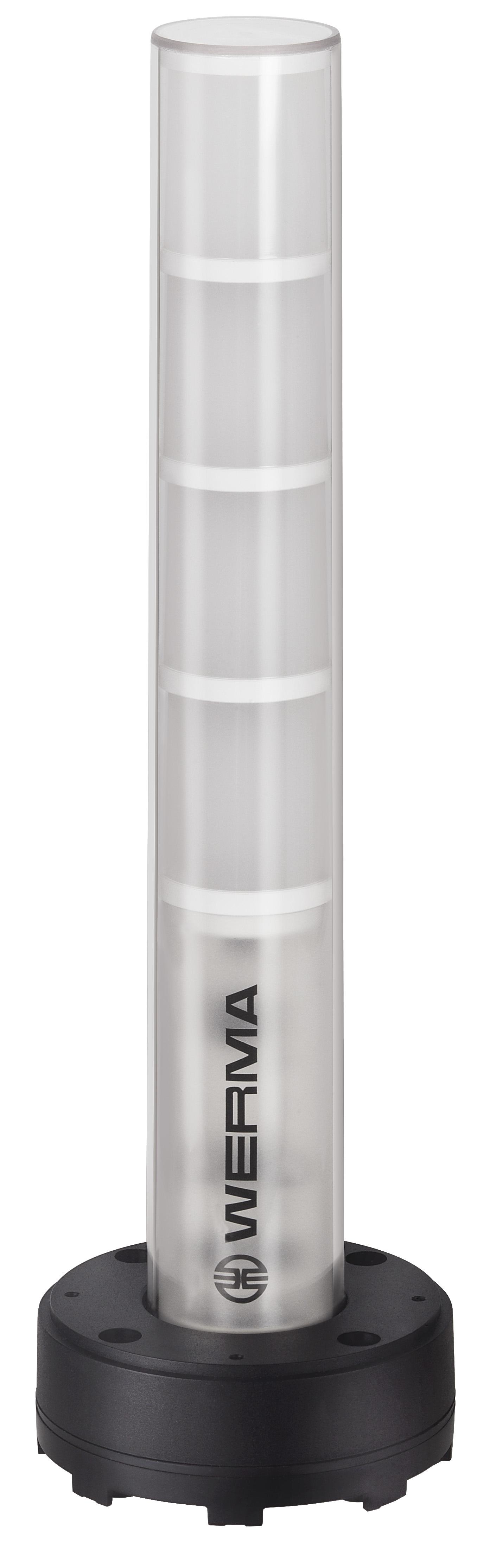 Werma CleanSIGN Series Red/Yellow Signal Tower, 24 V