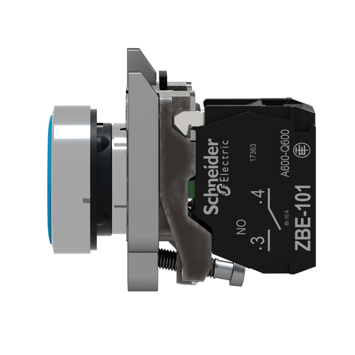 xb4ba61 Schneider Electric Harmony XB4 Blue Push Button NO Spring Return