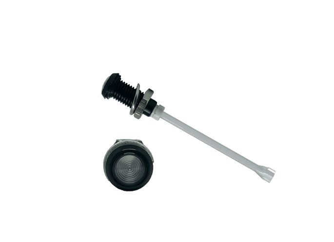 RHD-2160-F6PZ67PR Bivar, Panel Mount Vertical LED Light Pipe, Clear Round Lens
