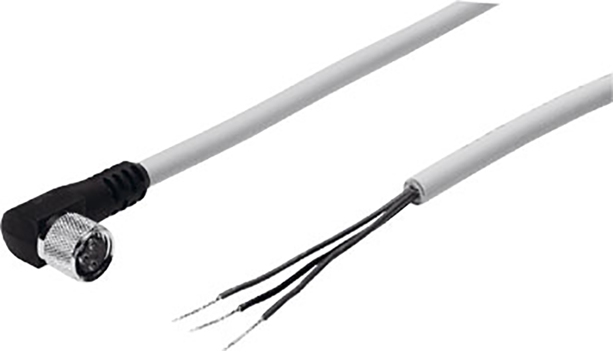 Festo Connecting Cable Pneumatic Sensor, IP65, IP68, IP69K, 10 → 30V dc, SIM-M8, 159425