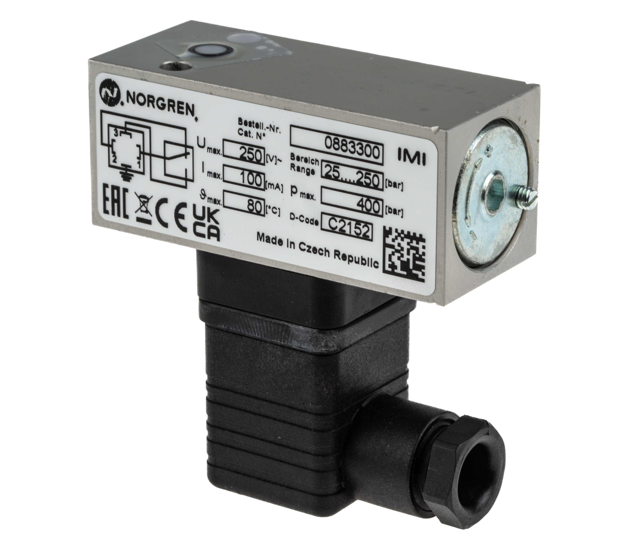 0883300 Norgren Pressure Switch Female Positive Pressure