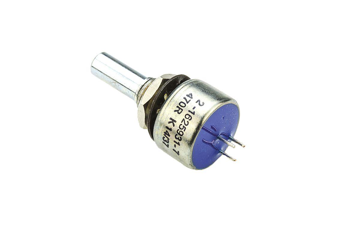TE Connectivity M 470Ω Rotary Potentiometer 1-Gang Panel Mount, 404802692034