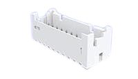 TE Connectivity 3-1969 Series Right Angle Board PCB Header, 2.5 mm Pitch, 2 Row, Shrouded