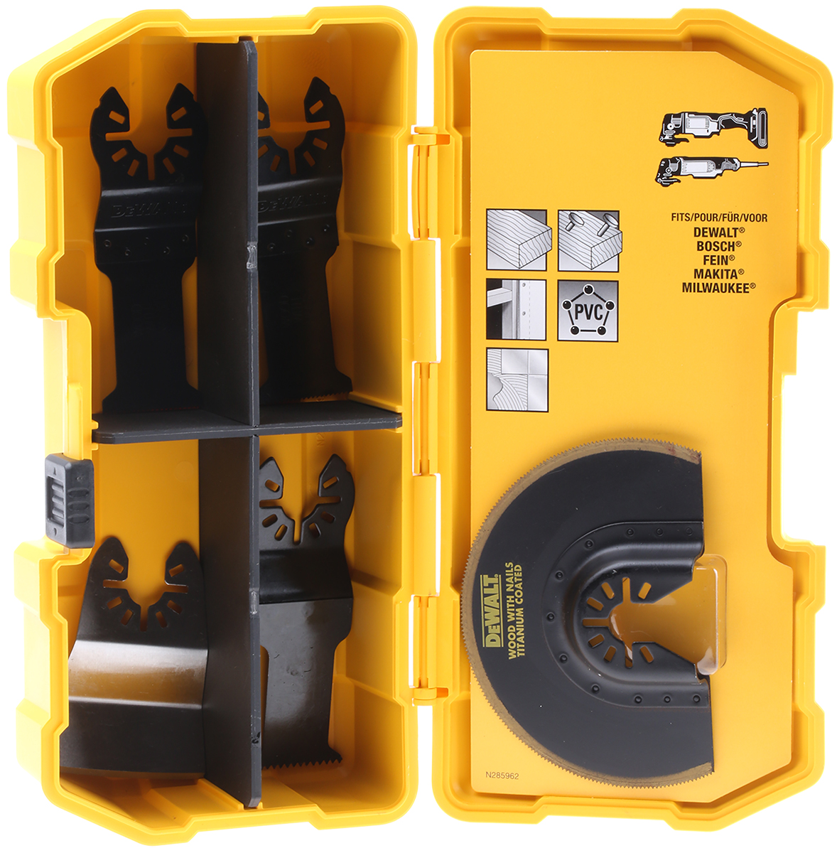 DeWALT 5-Piece Oscillating Blade Set for use with Multi-Cutter