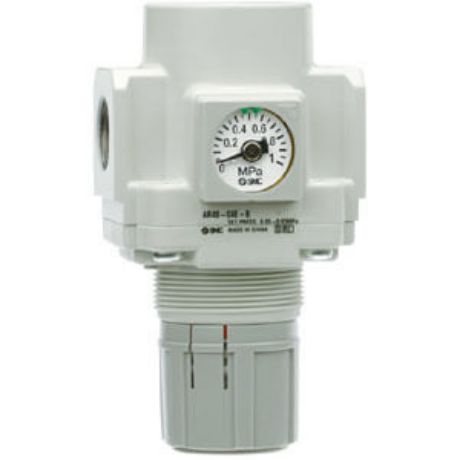 SMC G 1/8 Pneumatic Regulator - 0.2bar to 2bar, 10bar max. input